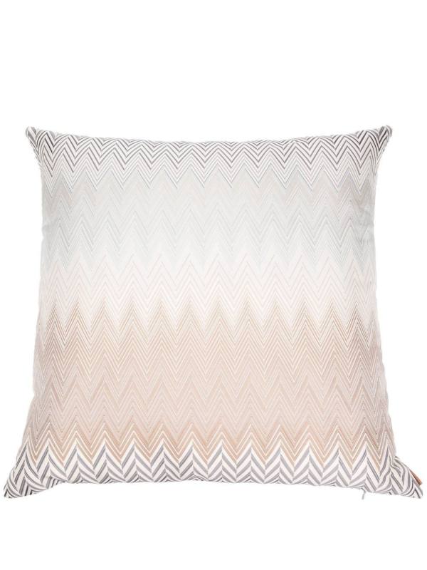 zigzag-jacquard down cushion