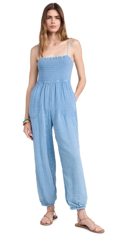 Z Supply Santos Jumpsuit Deep Indigo