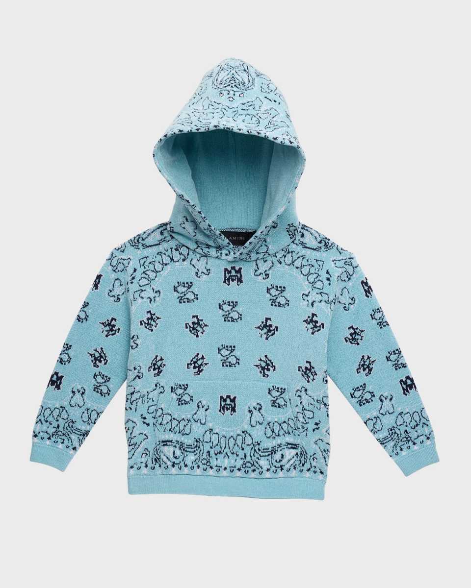 Boy's Bandana Printed Hoodie, Size 4-12