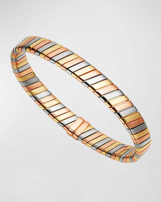 18K Gold Tubogas Bangle Bracelet