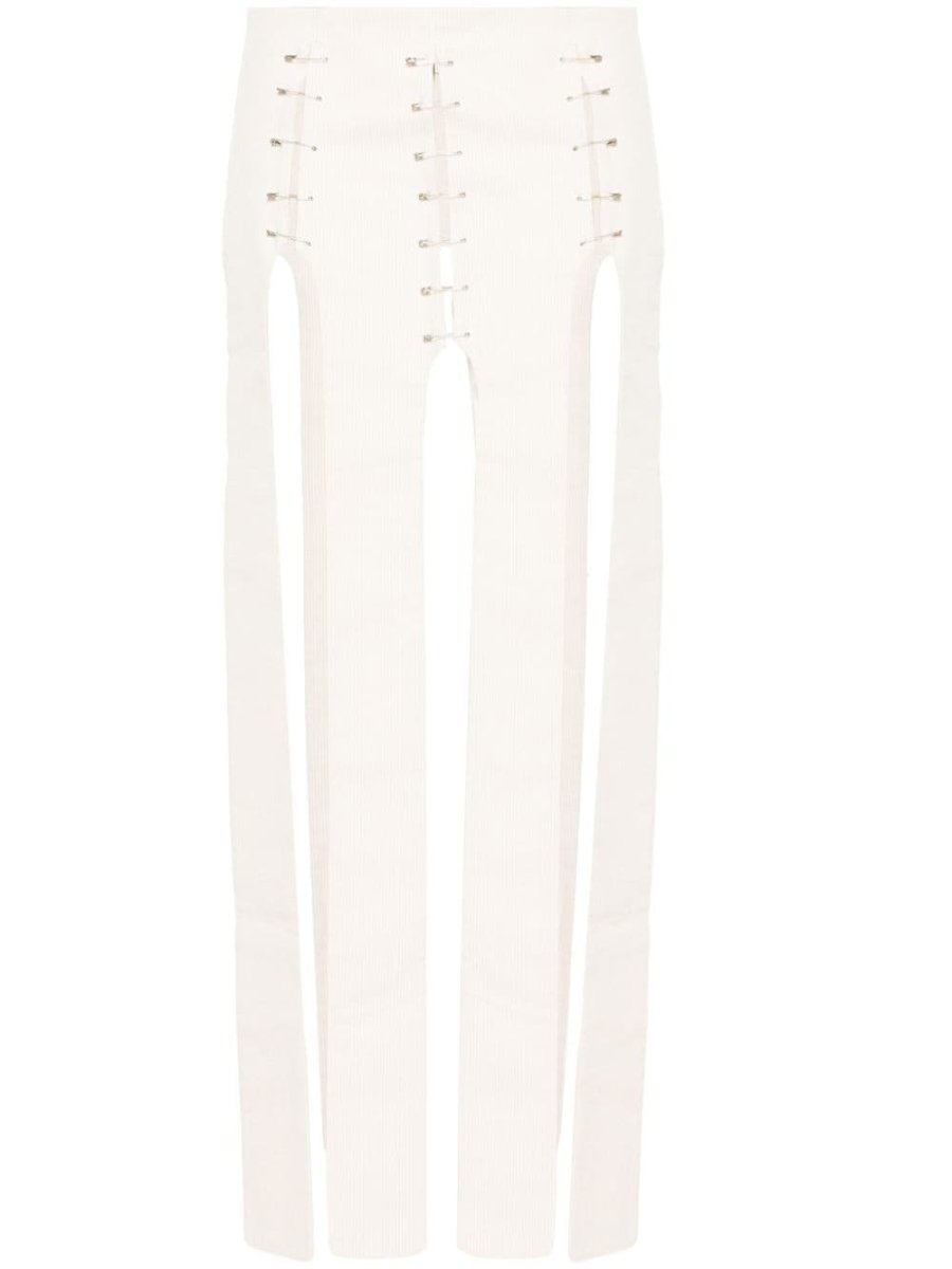 strap-detail skirt