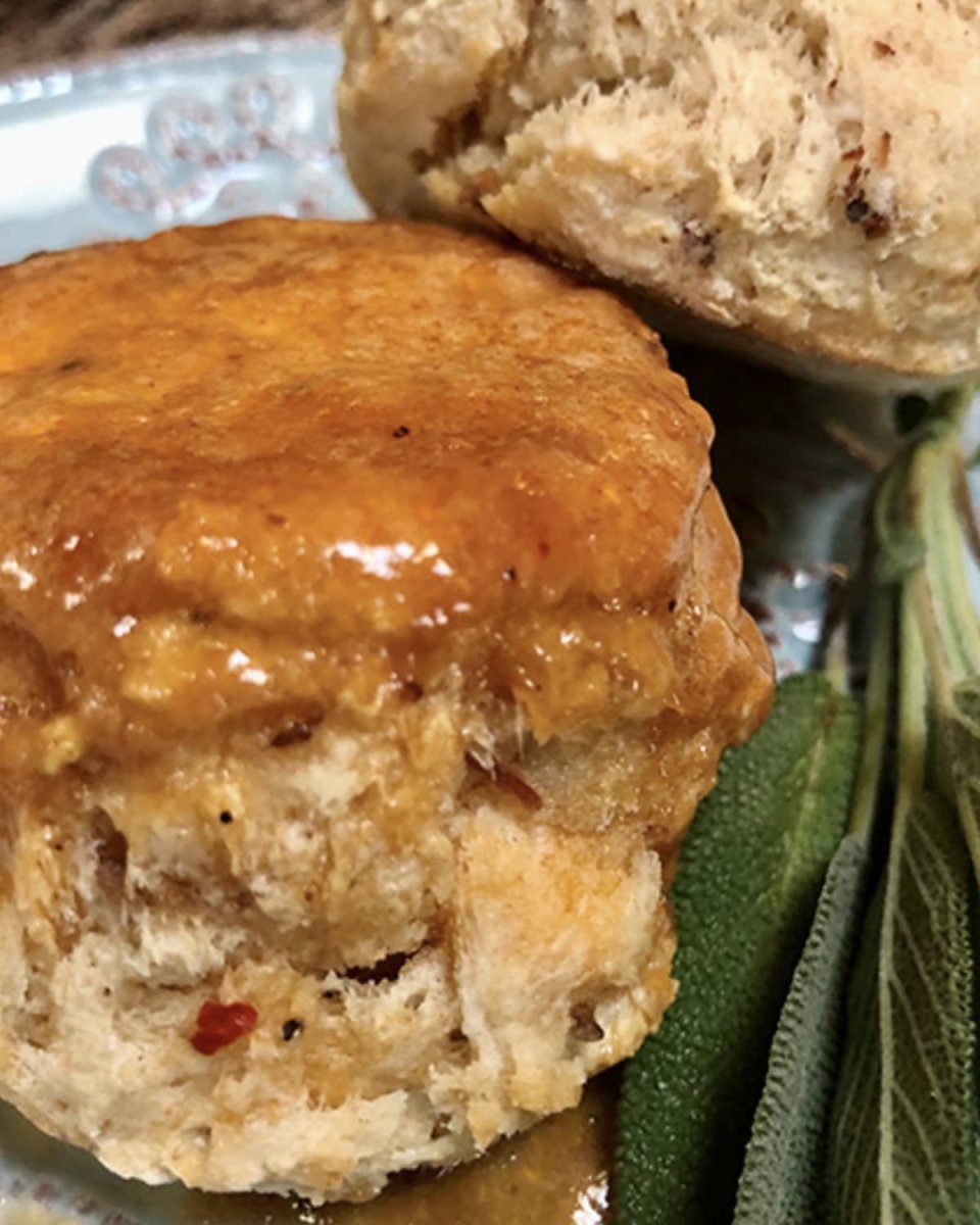 Smoked Brisket Biscuit with Hickory Brown Sugar BBQ Butter, 12 Count