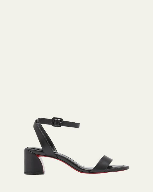 Miss Sabina Red Sole Ankle-Strap Sandals