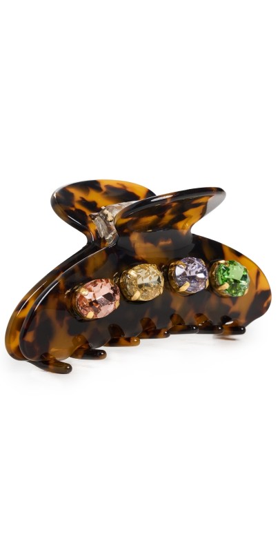 Lele Sadoughi Large Crystal Claw Clip Tortoise