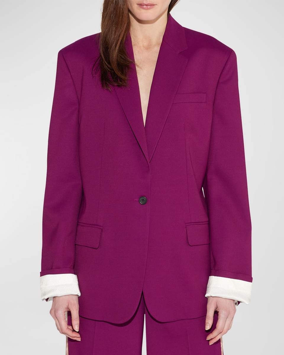 Denis Oversized Single-Breasted Blazer