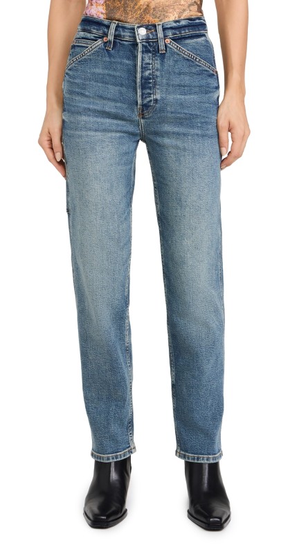 RE/DONE Painter Stovepipe Jeans Crafted Indigo