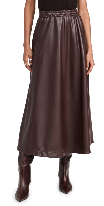 Rodebjer Marlene Skirt Dark Wood