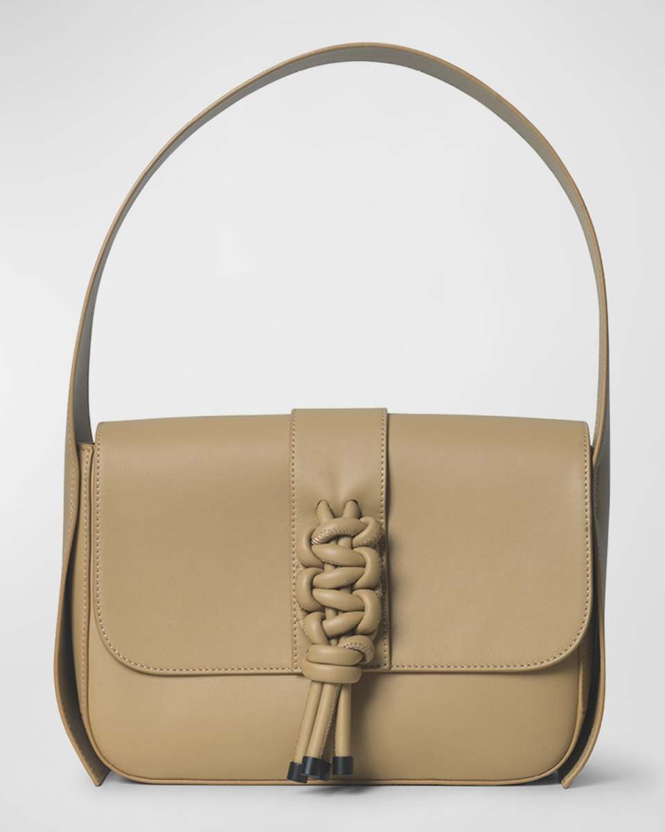 Braided Leather Shoulder Bag