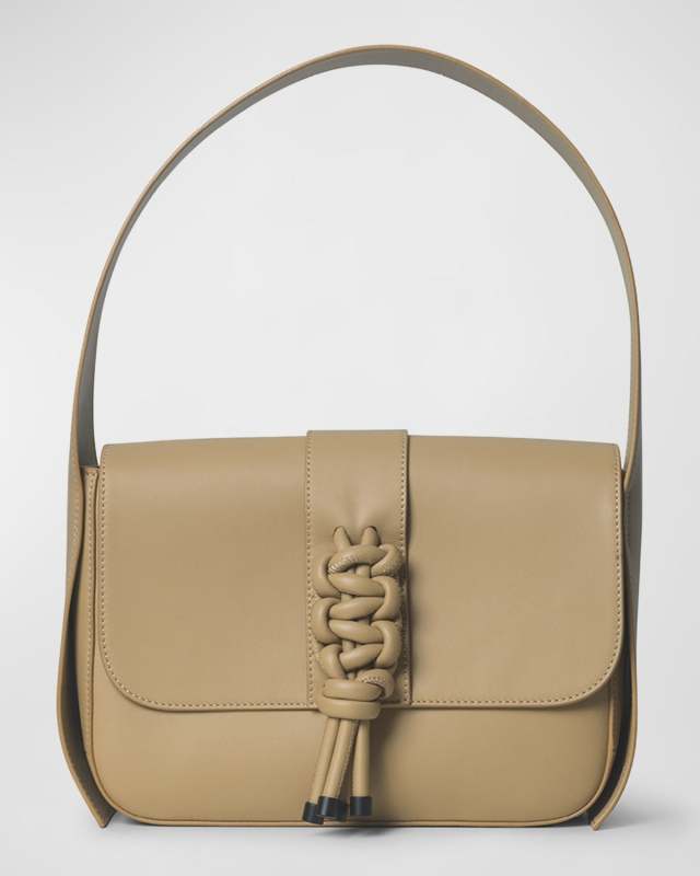 Braided Leather Shoulder Bag