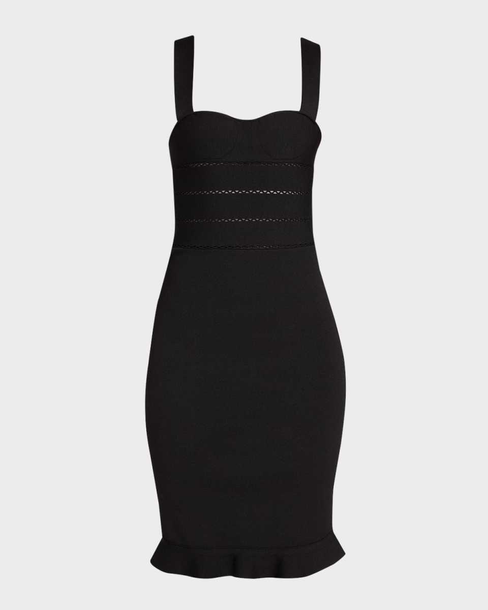 Sleeveless Stretch Viscose Banded Corset Dress