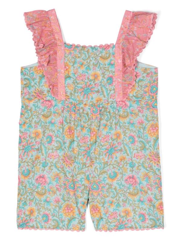Shalina floral-print playsuit