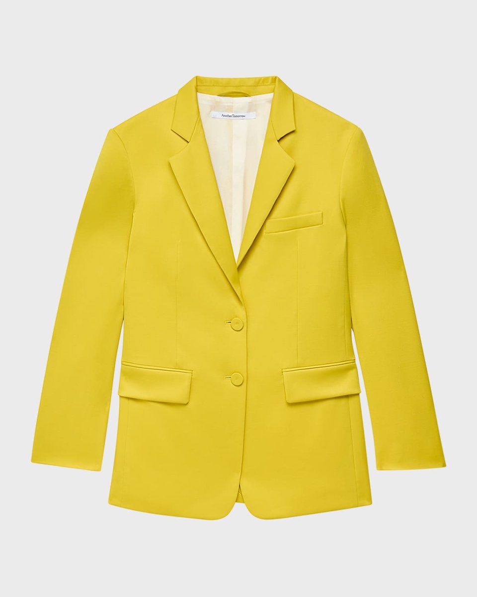 Oversized Stretch Wool Blazer