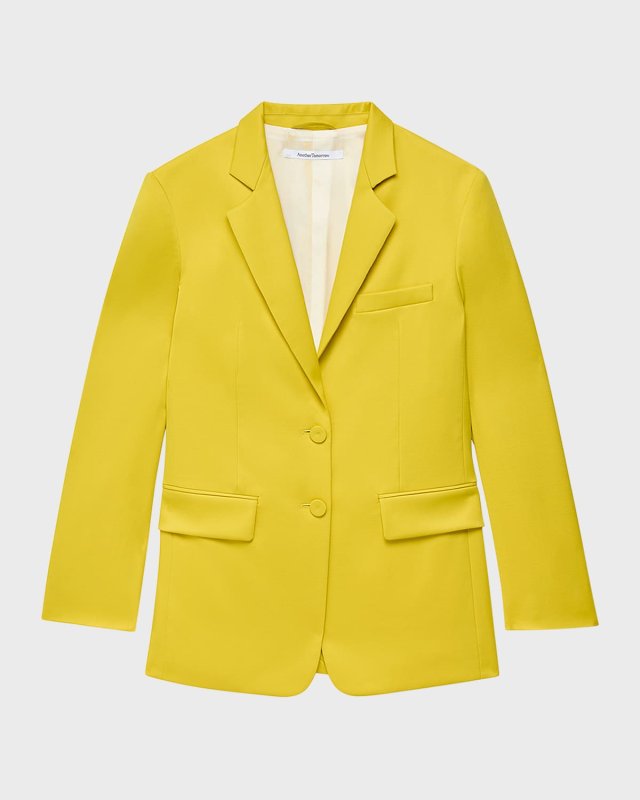 Oversized Stretch Wool Blazer