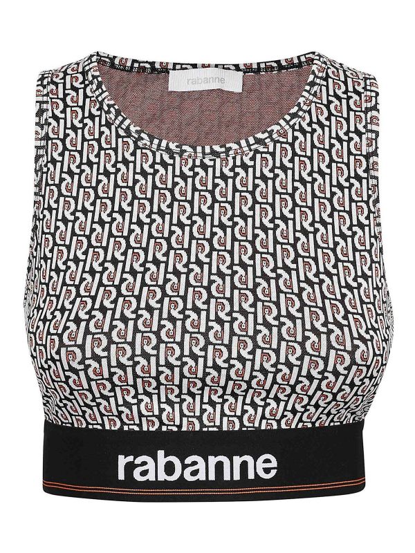 Paco Rabanne Top - Noir