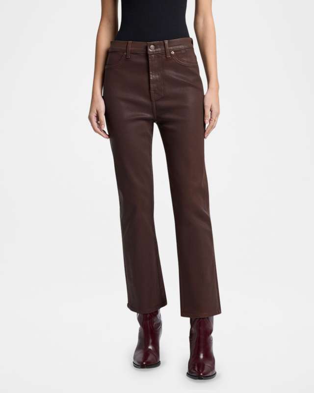 High-Rise Slim Kick Jeans