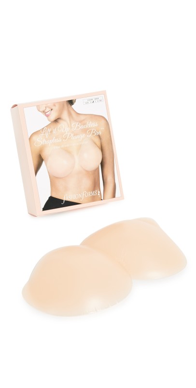 Fashion Forms Lift It Up Backless Strapless Plunge Bra Almond