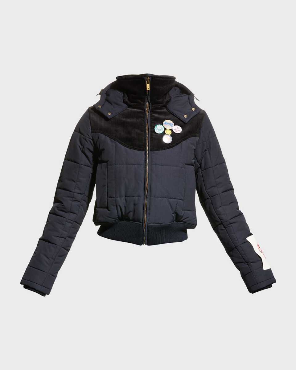 Corduroy Puffer Down Jacket