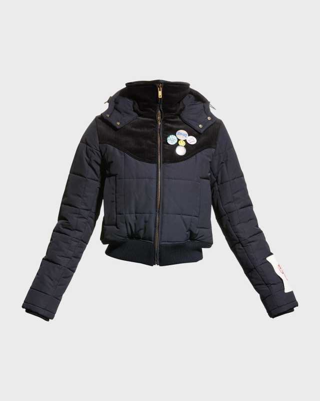 Corduroy Puffer Down Jacket