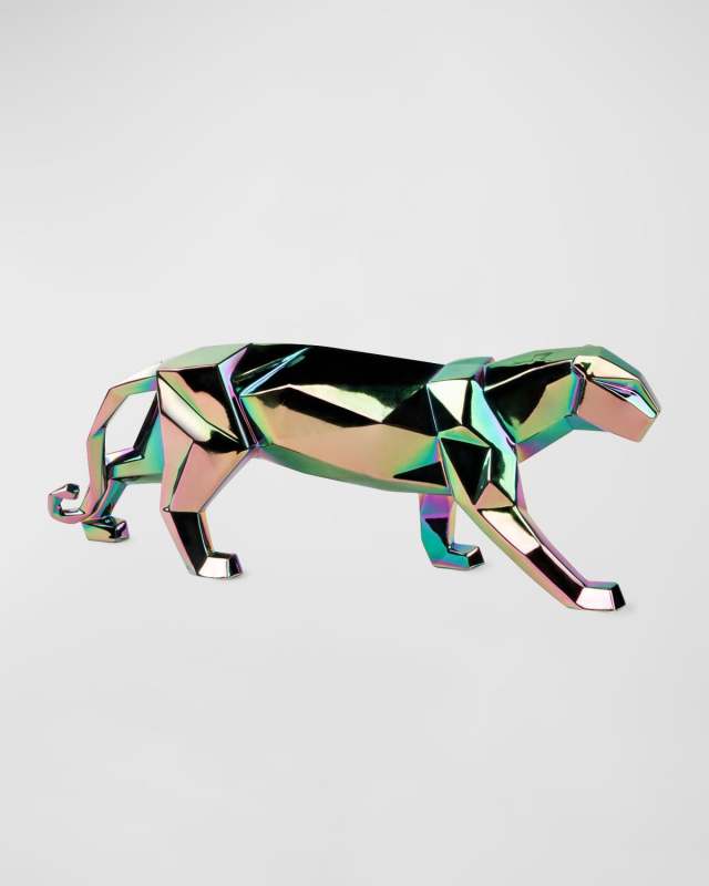 Iridiscent Panther Sculpture