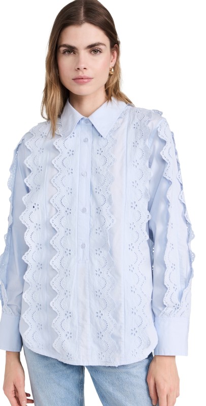 Citizens of Humanity Shay Popover with Scalloped Trim Santa Cruz