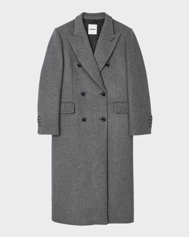 Bernie Long Wool-Blend Trench Coat