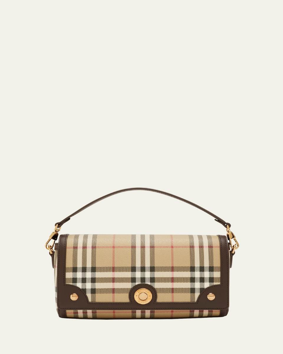 Note Small Check Top-Handle Bag