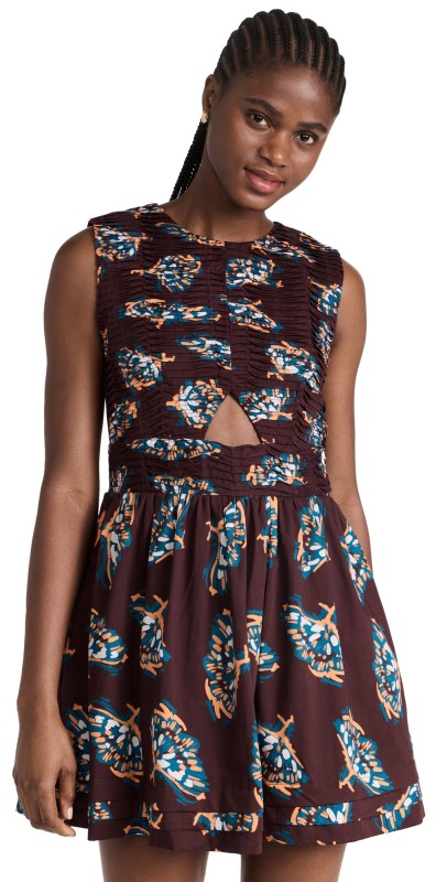 Atelier 17.56 Corina Dress Brown Orange