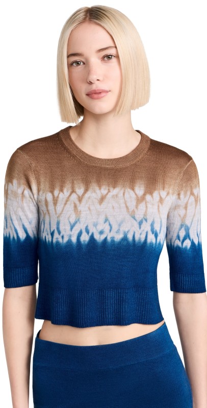 Altuzarra Nicholas Sweater Ultramarine Line Shibori