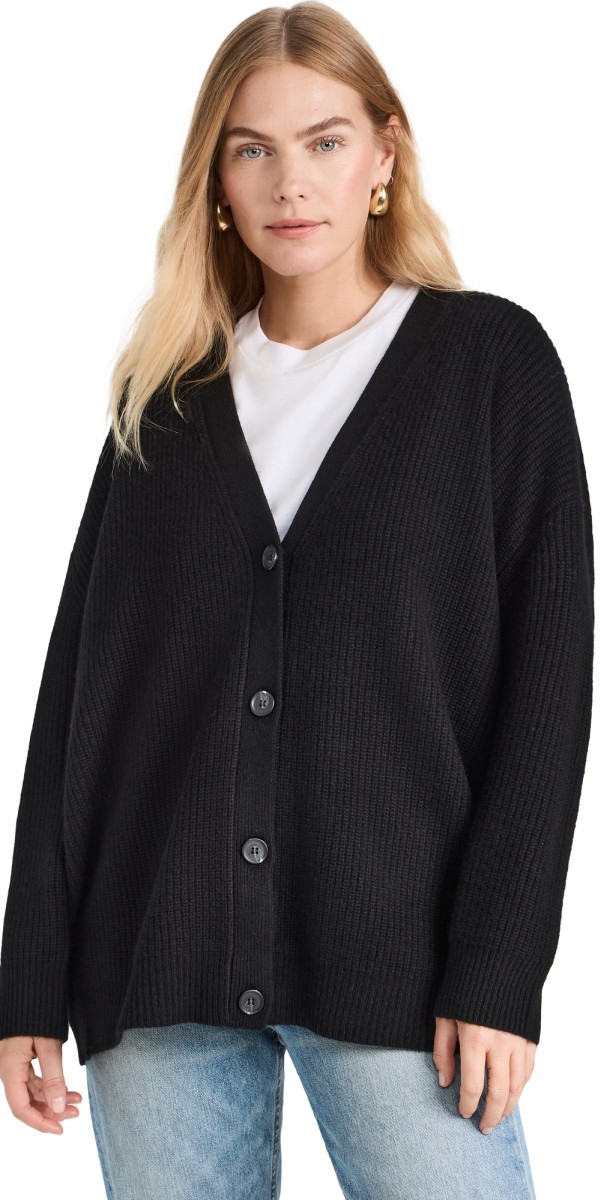 Jenni Kayne Cashmere Cocoon Cardigan Black