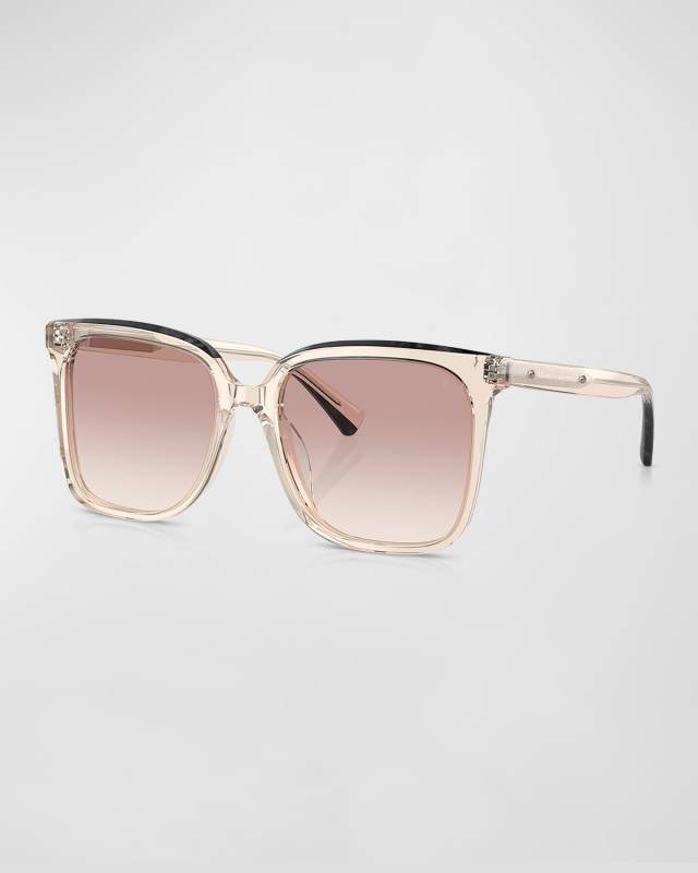 Sleek Acetate Square Sunglasses