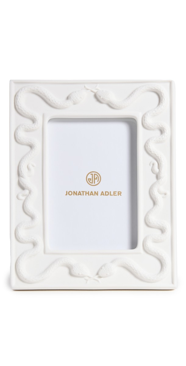 Jonathan Adler Eden Snake Frame 4x6 Whit