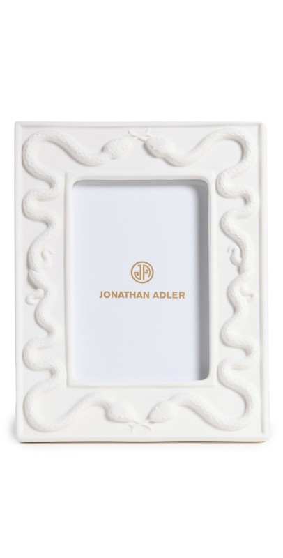 Jonathan Adler Eden Snake Frame 4x6 Whit