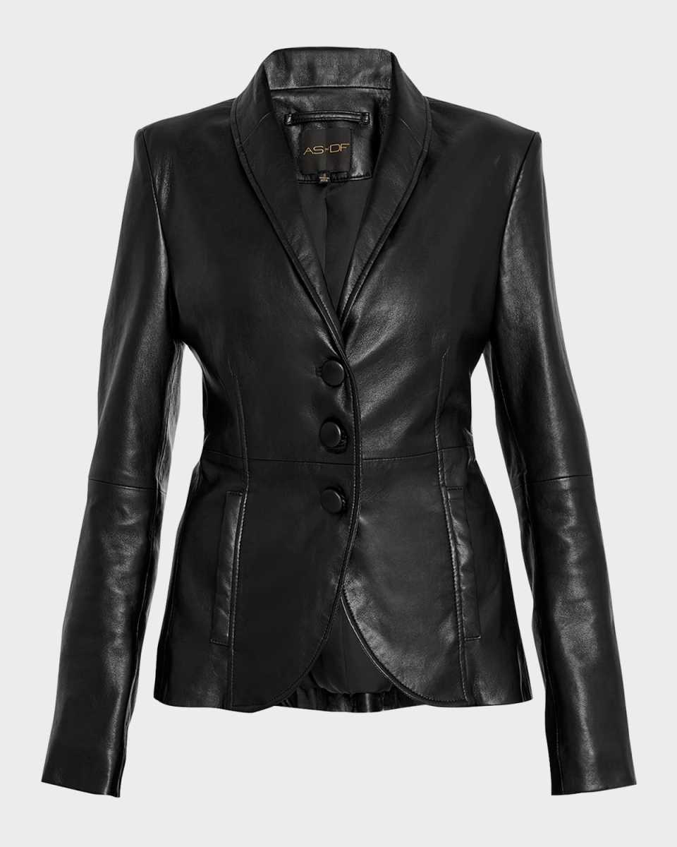 Denise Tailored Recycled Leather Blaz