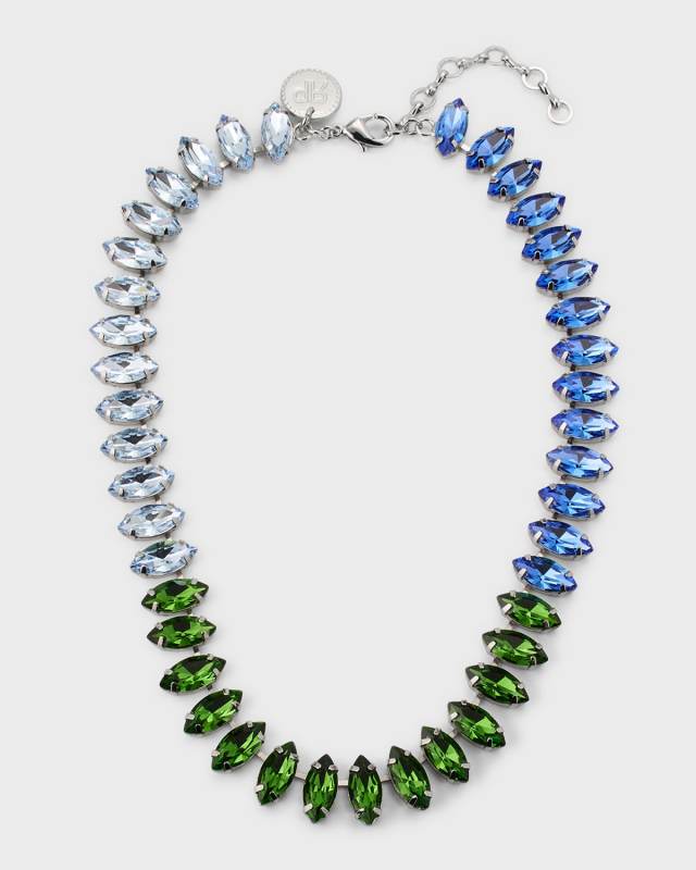 Emilie Aurora Crystal Silvertone Necklace