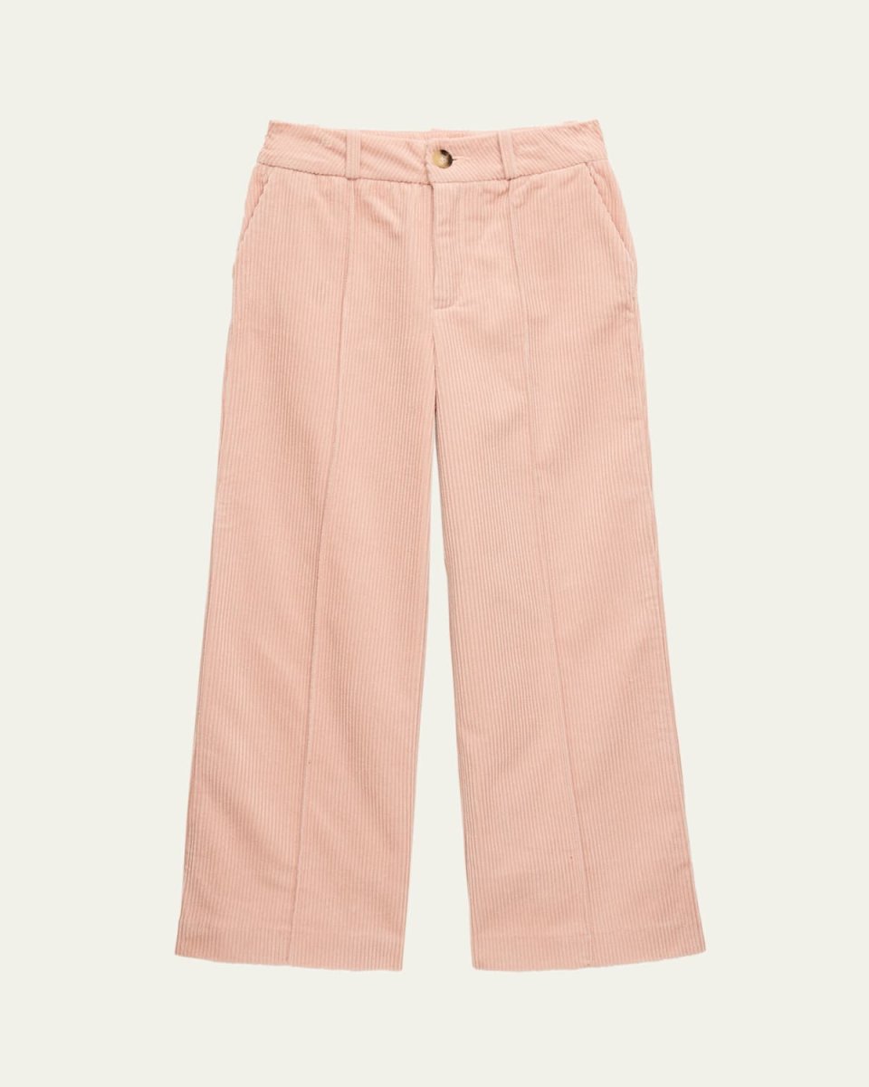 Girl's Ribbed Velvet Trousers, Size 8-14