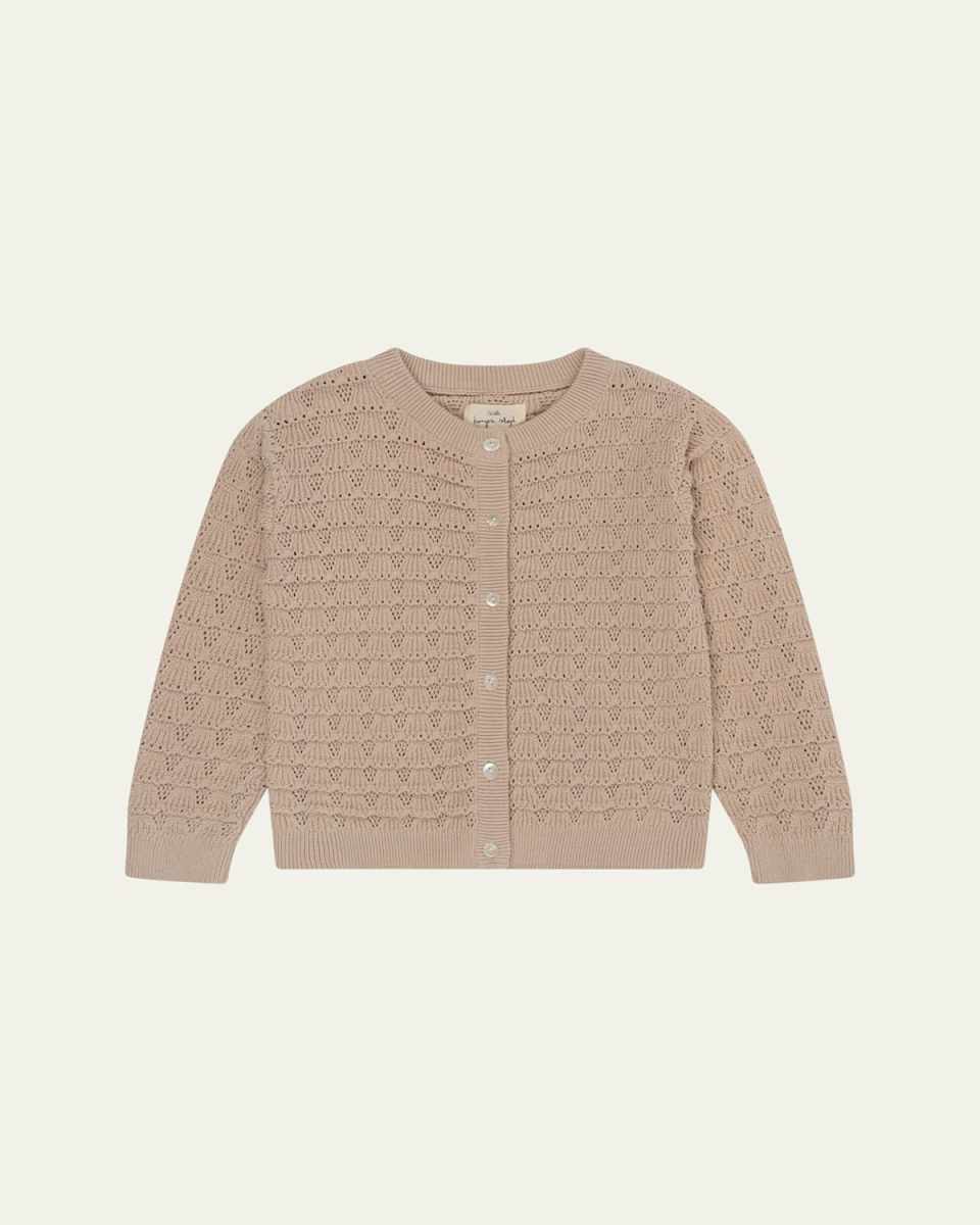 Girl's Iris Knit Cardigan, Size 3M-2T