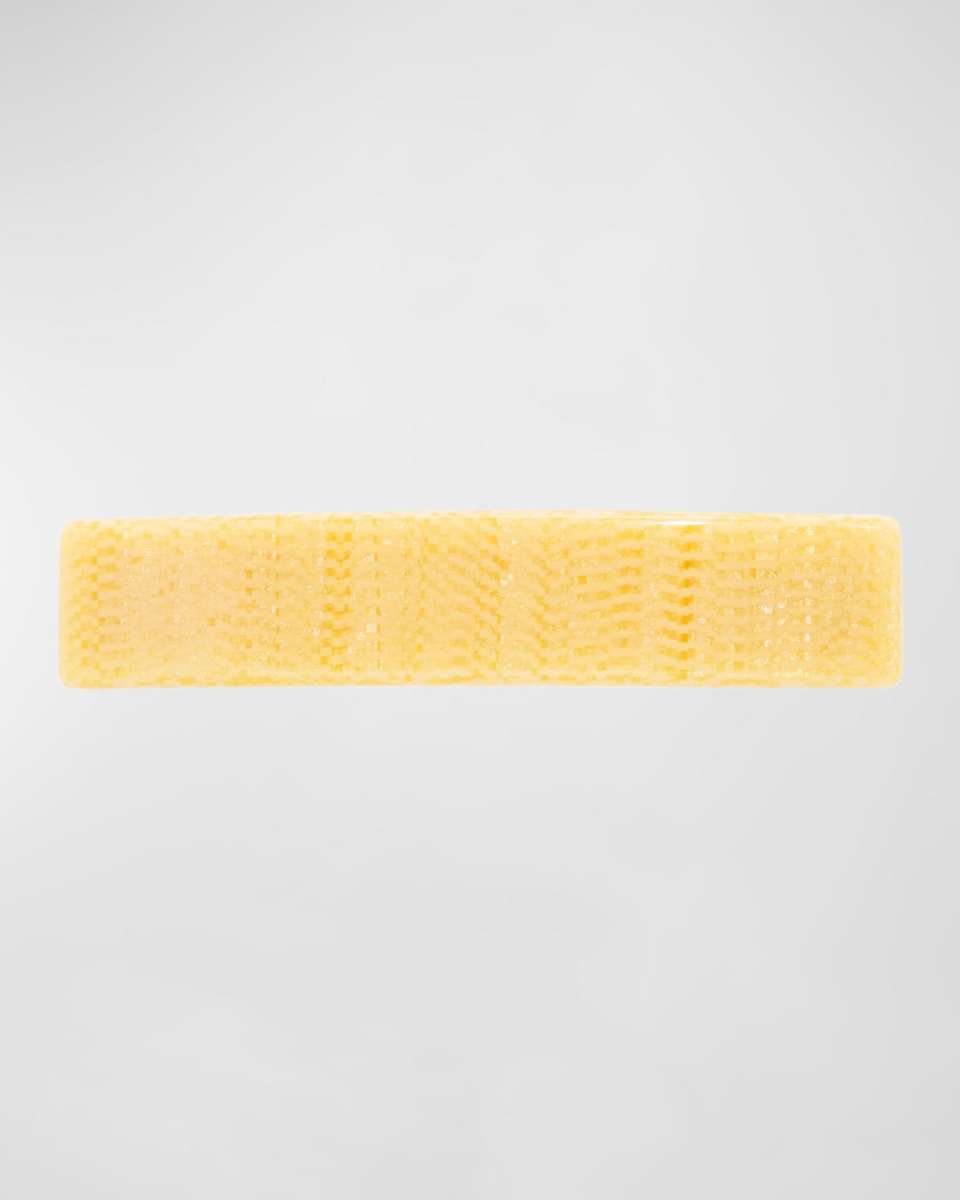 Classic Rectangle Barrette - Straw