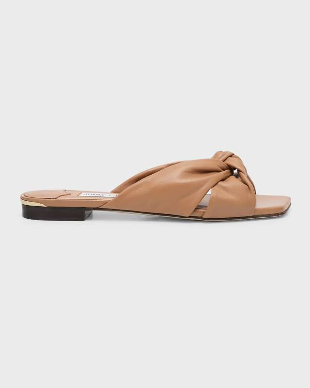 Avenue Crisscross Knot Slide Sandals