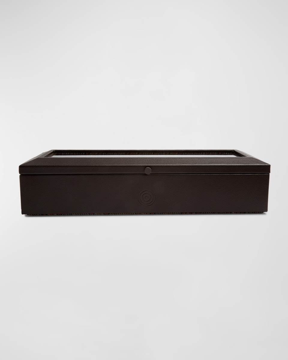 X WM Brown 5-Piece Watch Box