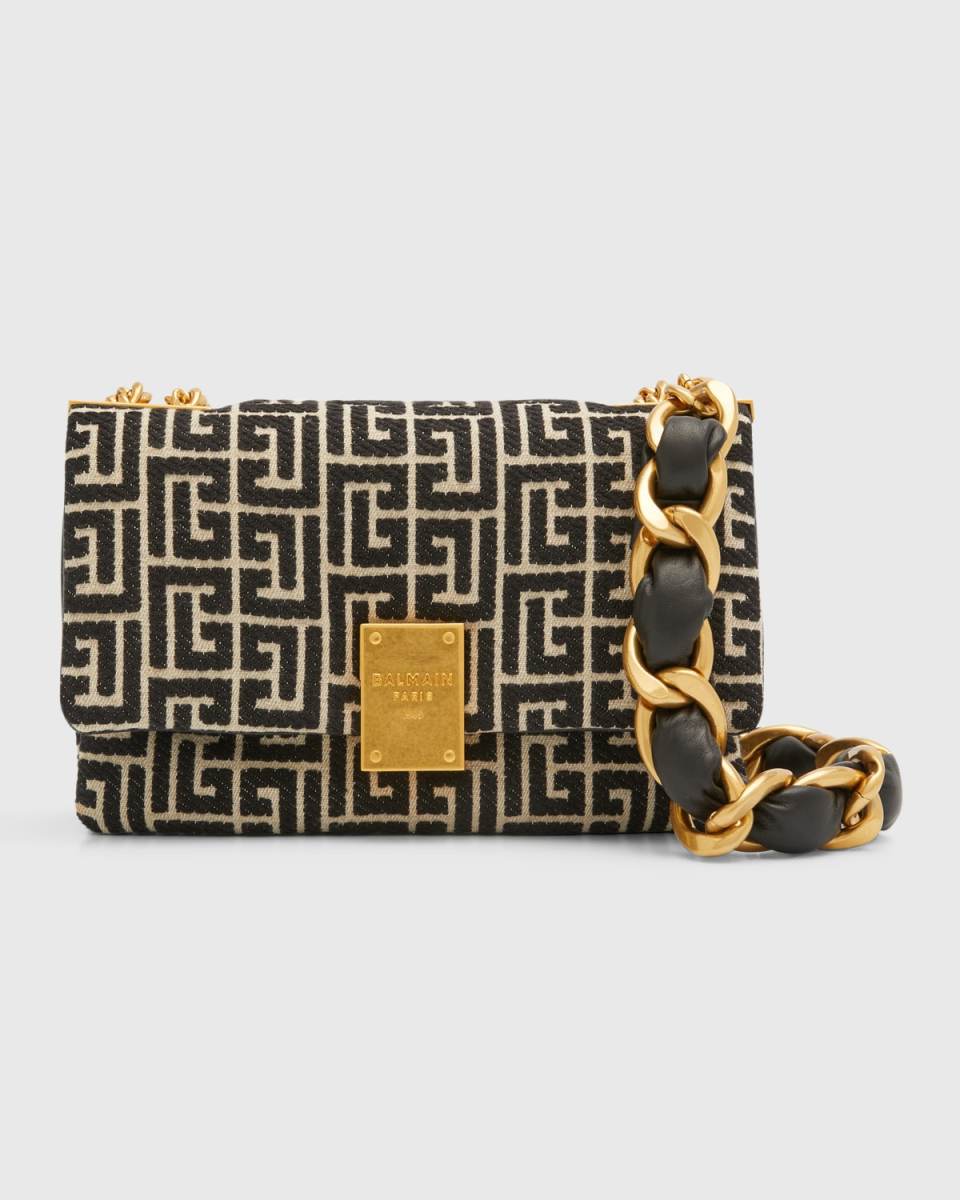 1945 Soft Small Shoulder Bag in Monogram Jacquard