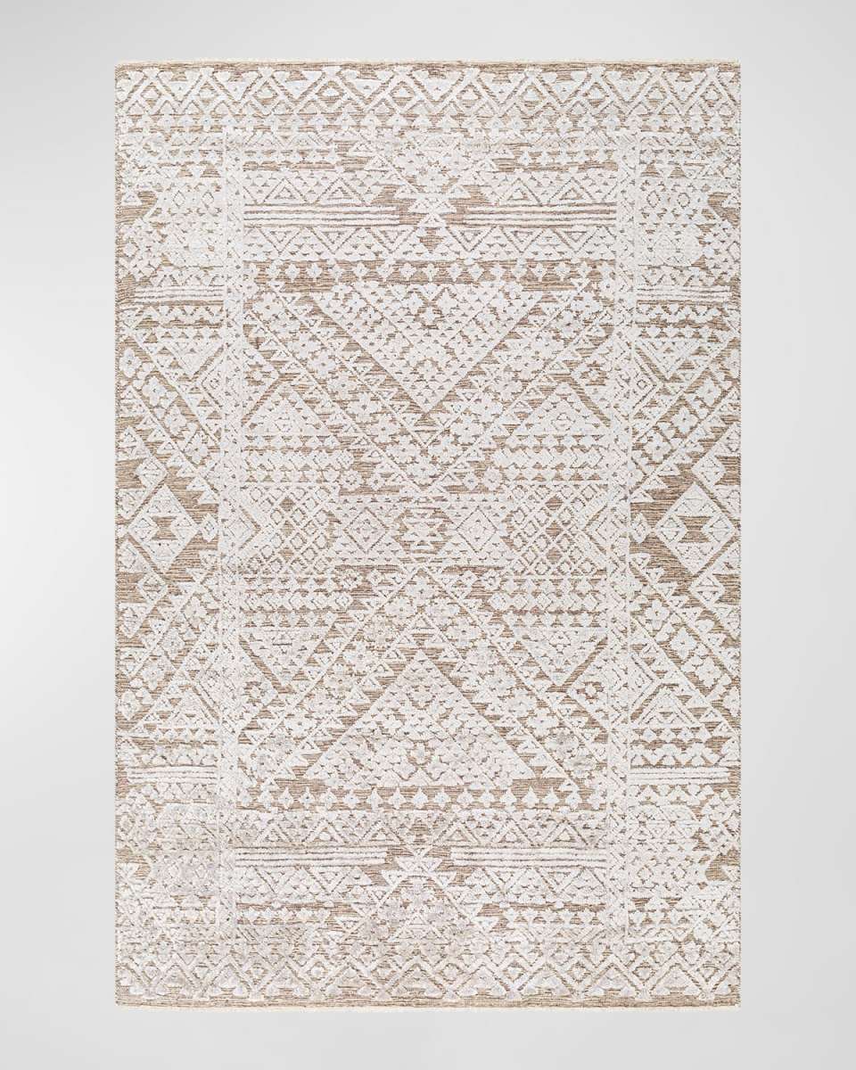 Amina Dark Beige Hand-Knotted Rug, 9' x 12'