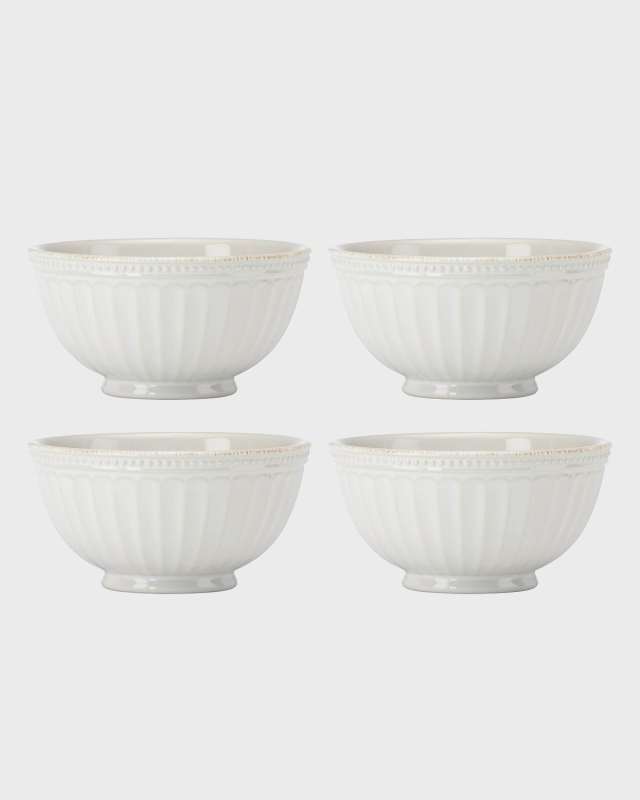 French Perle Groove All-Purpose Bowls, Set of 4