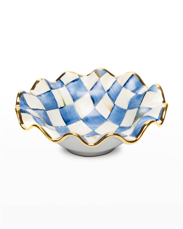 Royal Check Fluted Breakfast Bowl