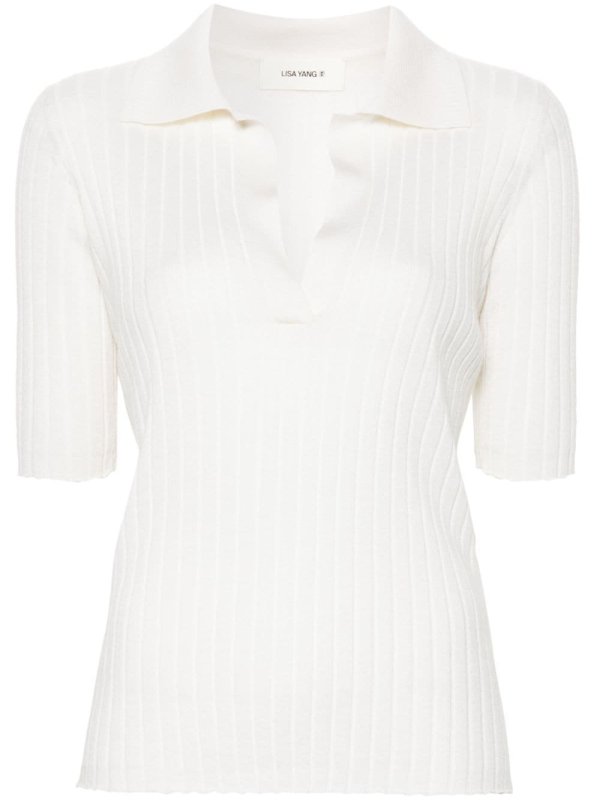 Freda ribbed polo shirt