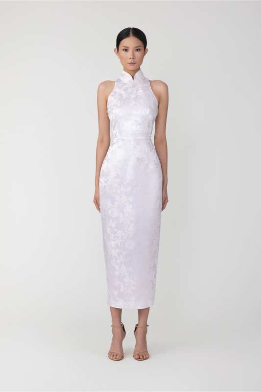 Jill Chinese Jacquard Pencil Dress