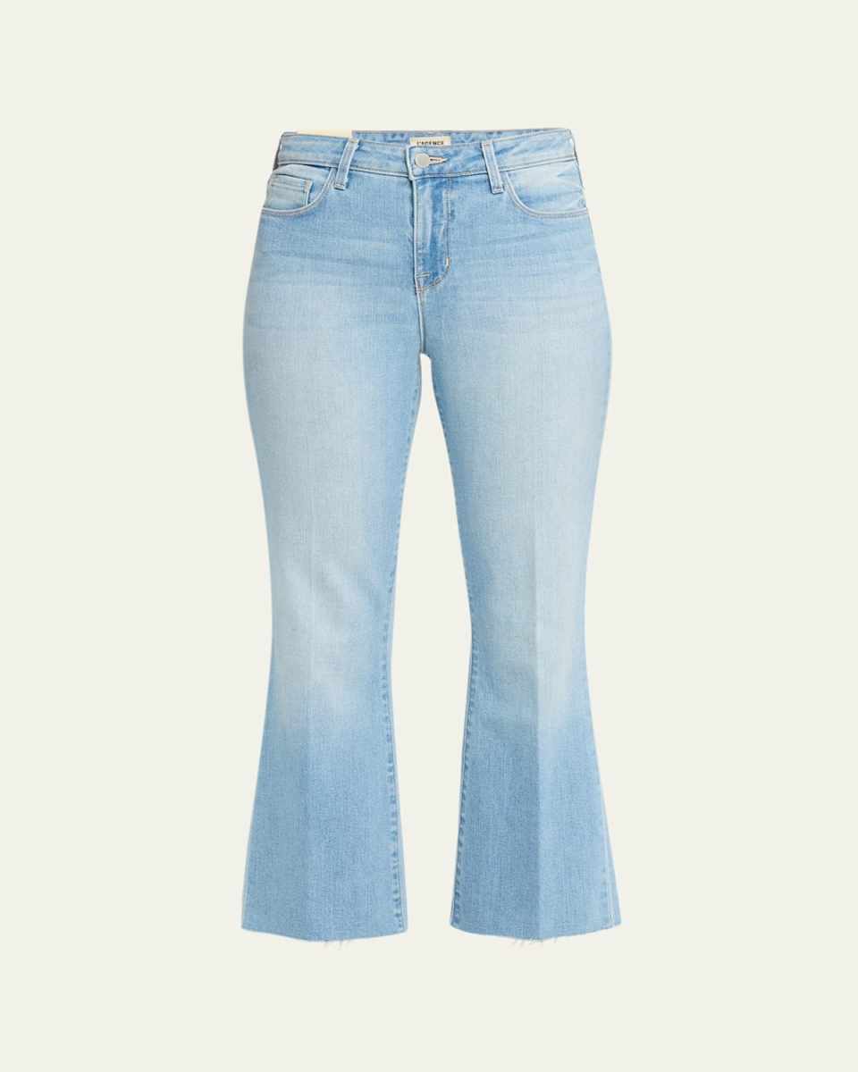 Kendra High Rise Crop Flare Jeans