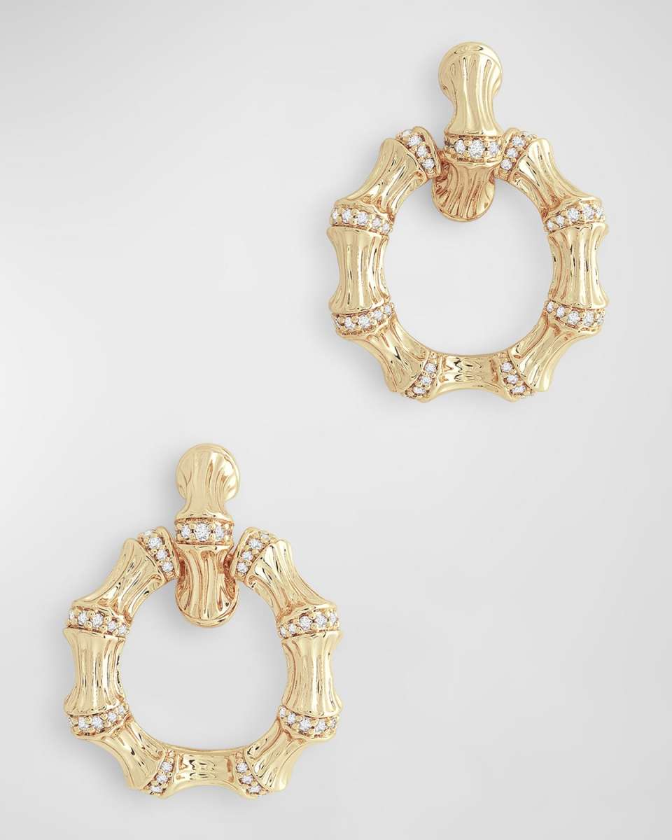 Bamboo Double Hoop Earrings