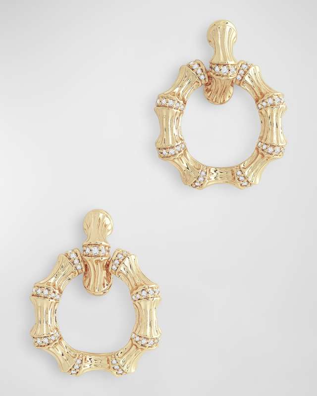 Bamboo Double Hoop Earrings
