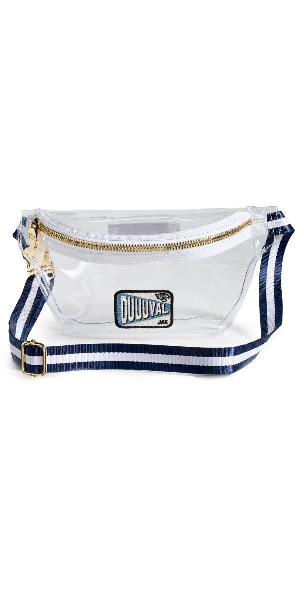 Stoney Clover Lane Jacksonville Jaguars Clear Fanny Pack Sapphire And Whit