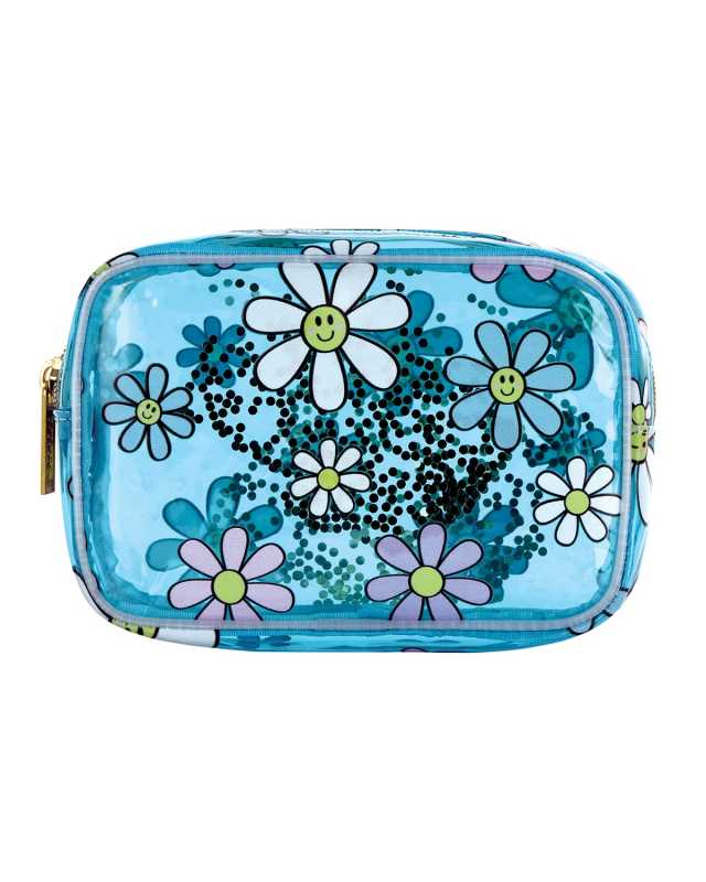 Girl's Daisies Clear Cosmetic Bag